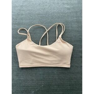 Youngla Sports Bra Light Support Women S Light Peach Athleisure Padded Gym